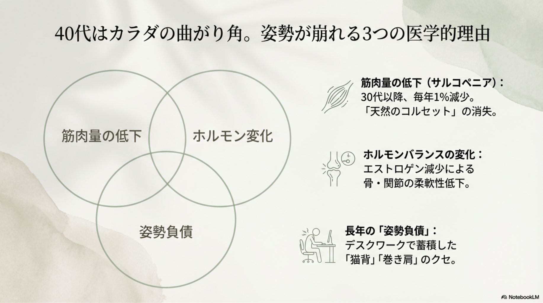 40代の身体の変化の原因